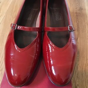 Salvatore Ferragamo red patent Ballet flats 10